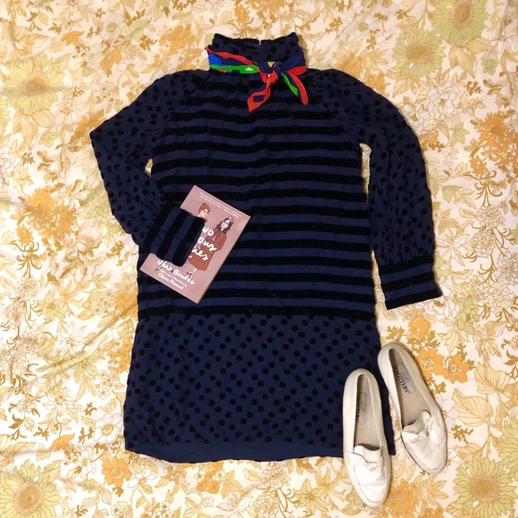 Marc By Marc Jacobs Dresses & Skirts - 💐Marc Jacobs 💙Blue Velvet💙 Drop Waist Dress🌸